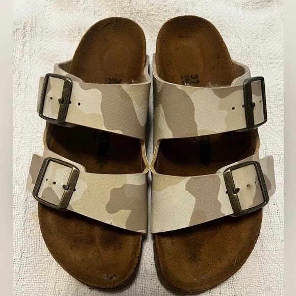 Birkenstock Shoes White Camo Birkenstocks Poshmark